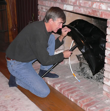 fireplace plug installation